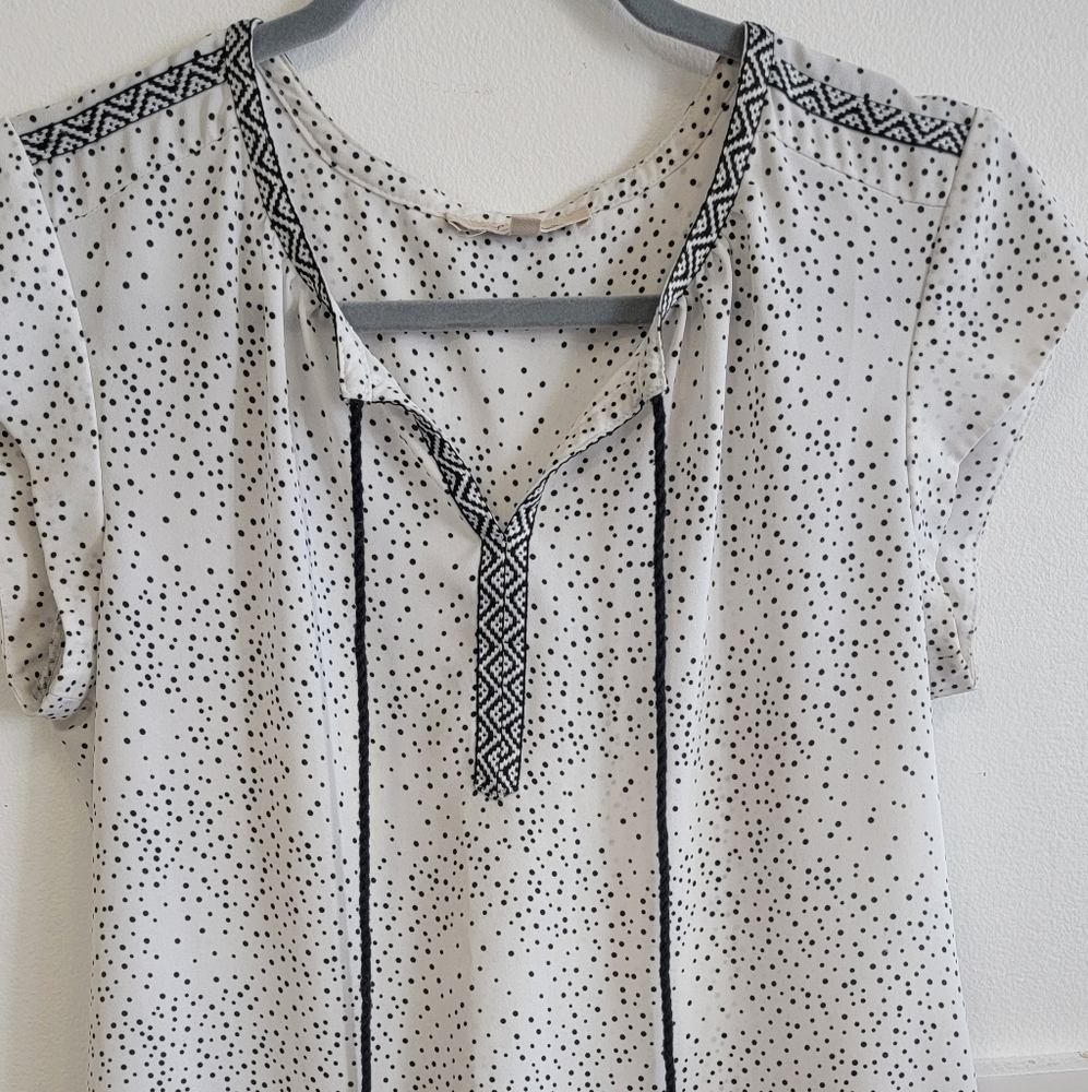 Polka dot blouse